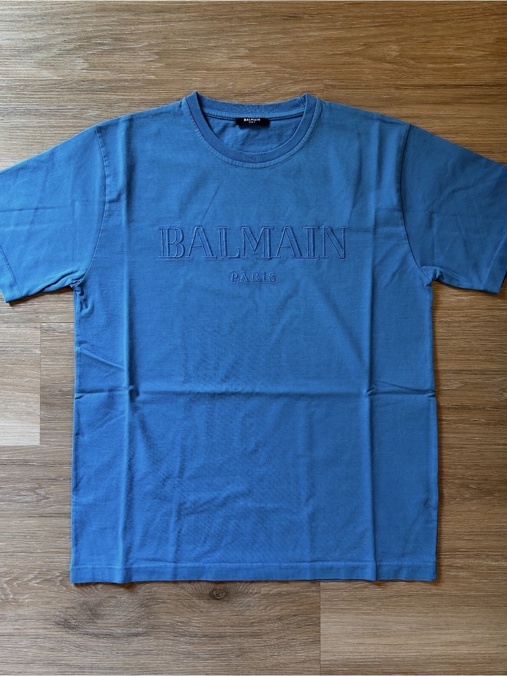 Balmain Paris Blue T-Shirt Size M